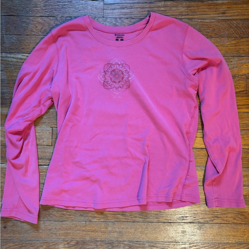 Pink Columbia Mandala Long Sleeve Shirt